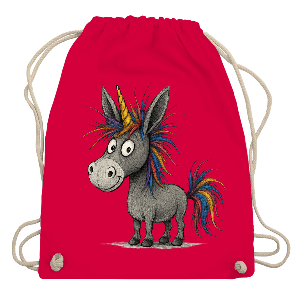 Turnbeutel Einhorn Esel