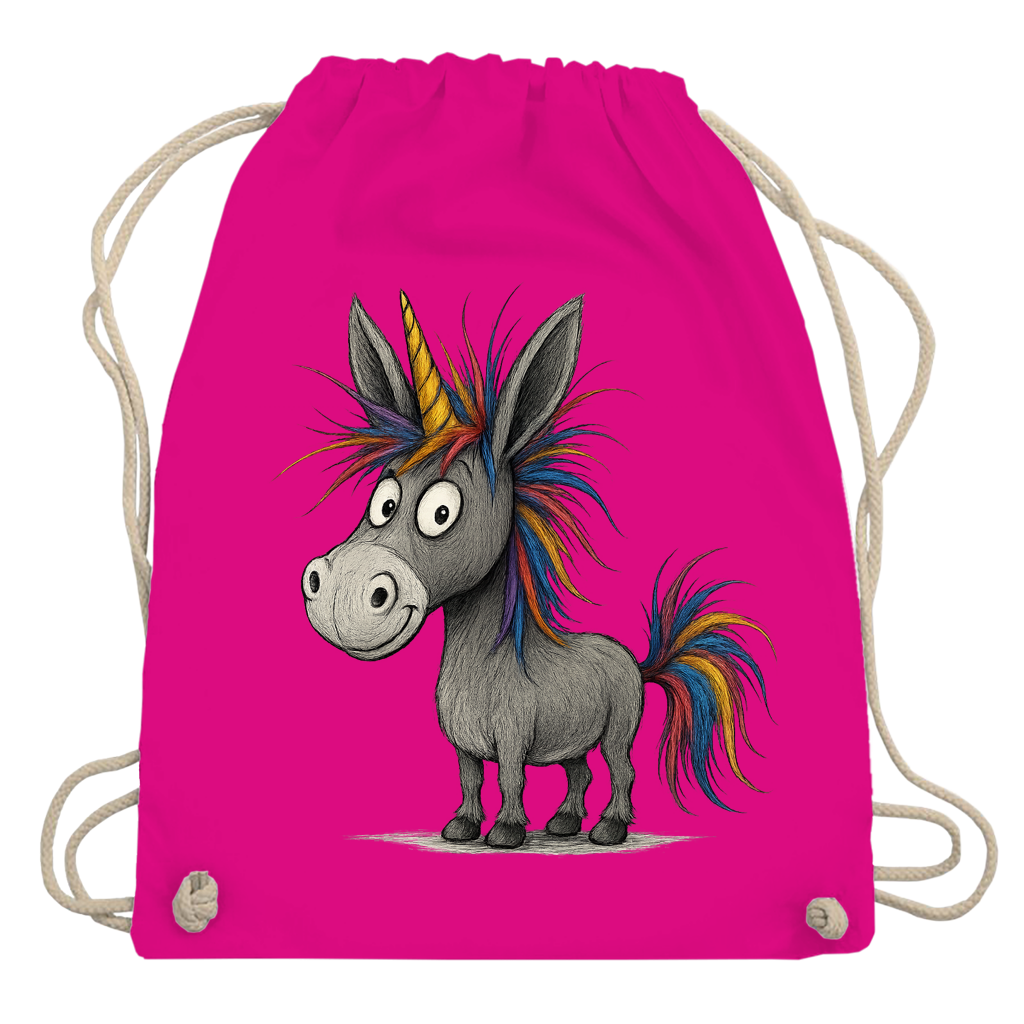 Turnbeutel Einhorn Esel