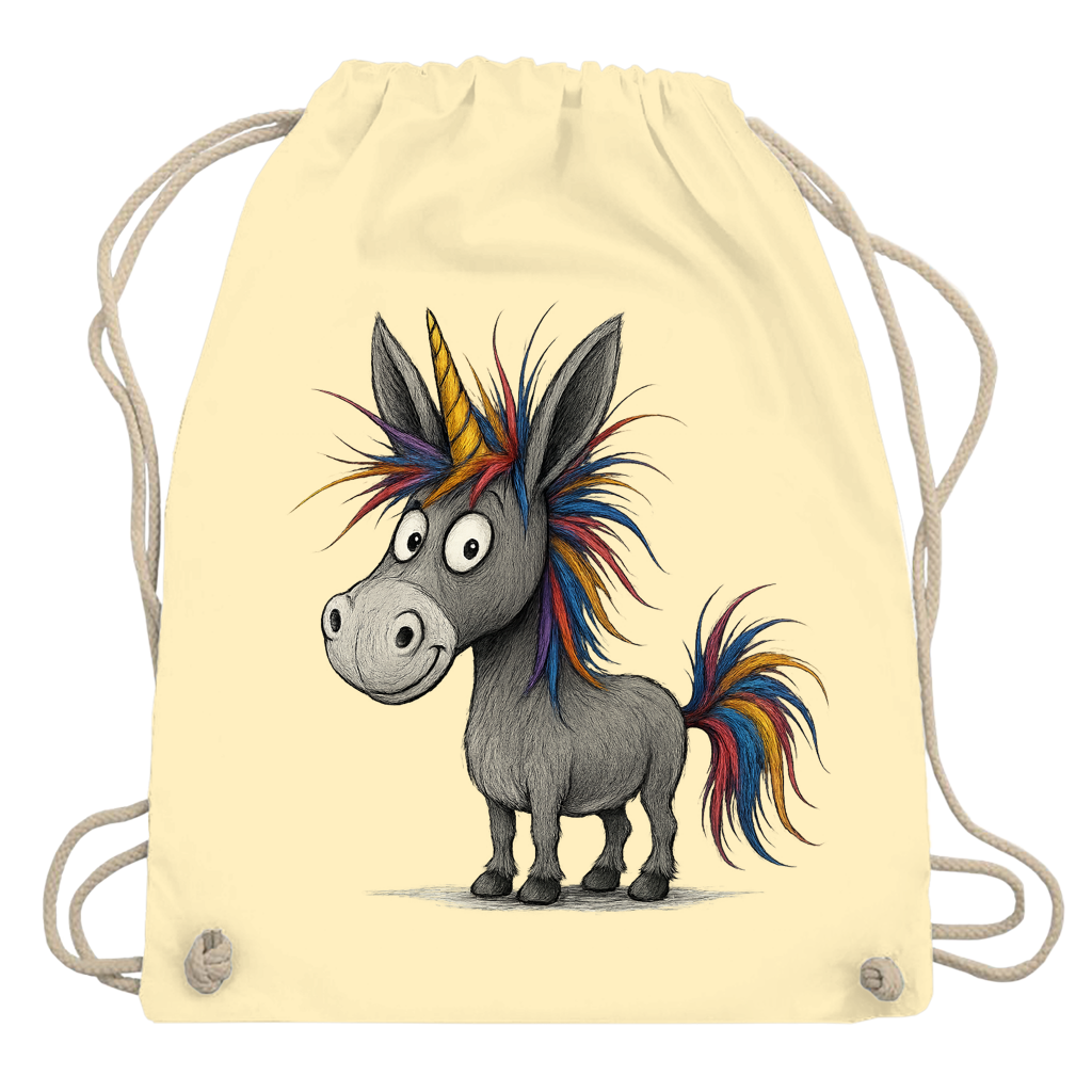 Turnbeutel Einhorn Esel