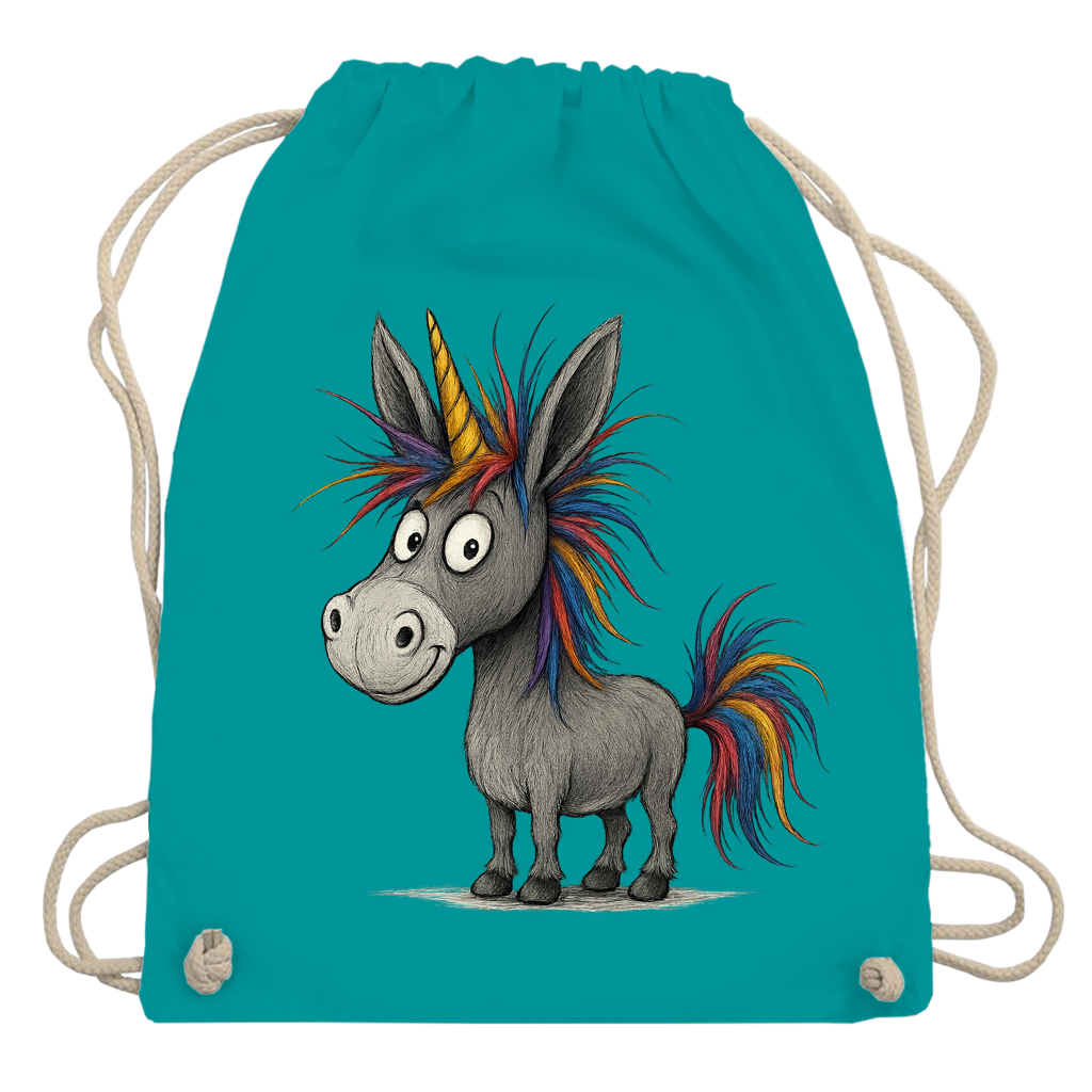 Turnbeutel Einhorn Esel