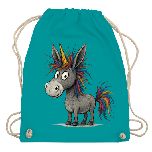 Turnbeutel Einhorn Esel