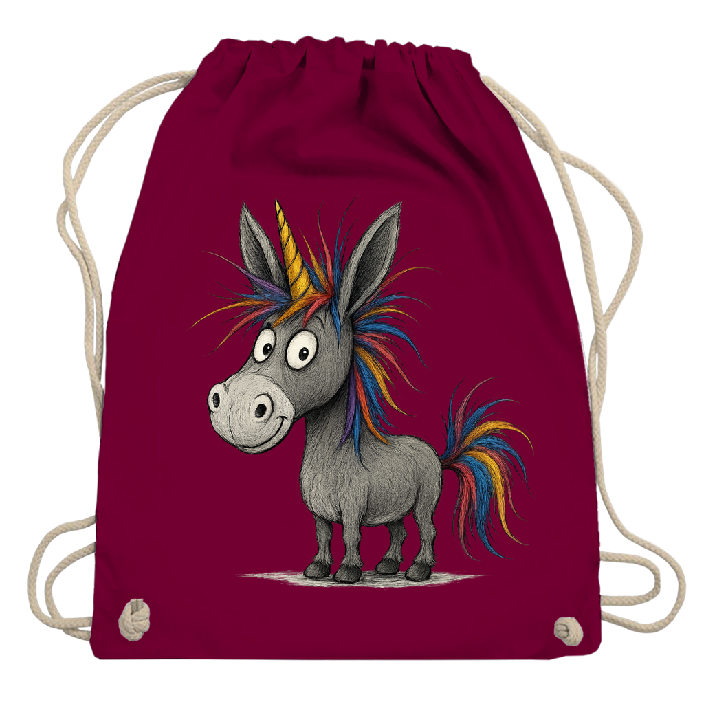 Turnbeutel Einhorn Esel