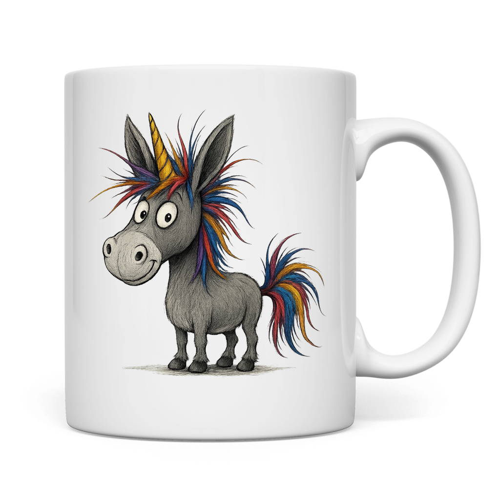 Tasse Einhorn Esel
