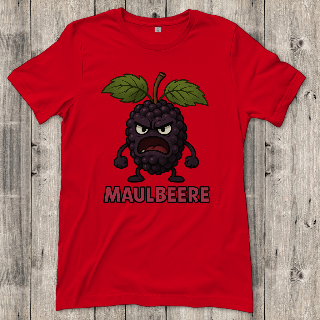 Damen T-Shirt Maulbeere ohne Bart