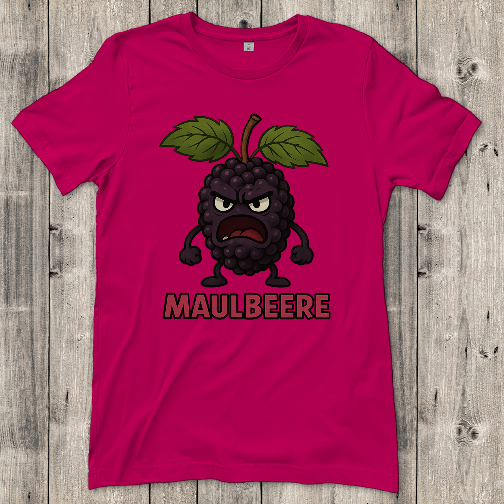 Damen T-Shirt Maulbeere ohne Bart