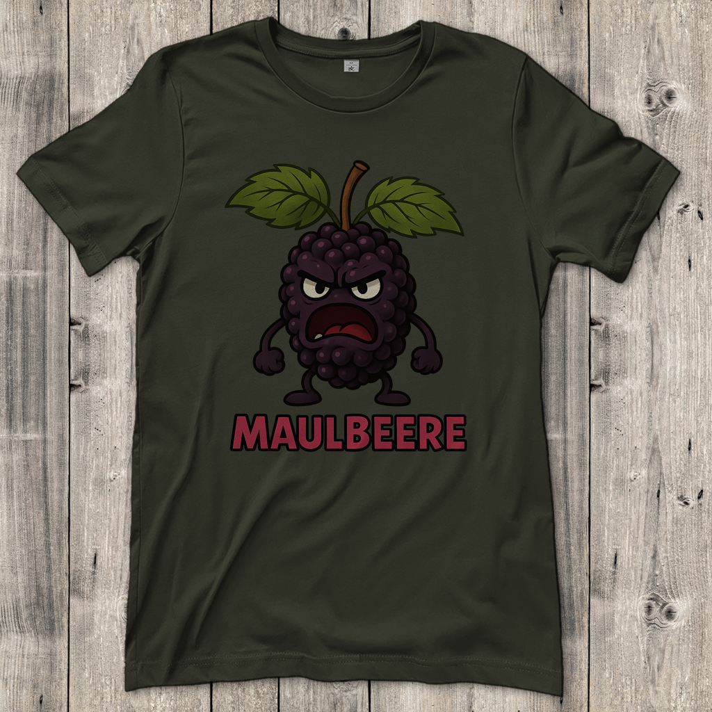 Damen T-Shirt Maulbeere ohne Bart