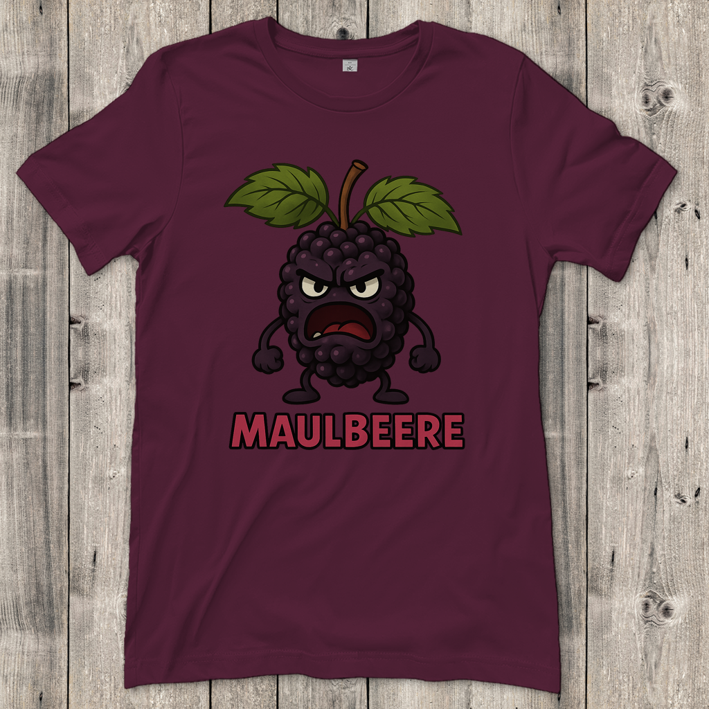 Damen T-Shirt Maulbeere ohne Bart