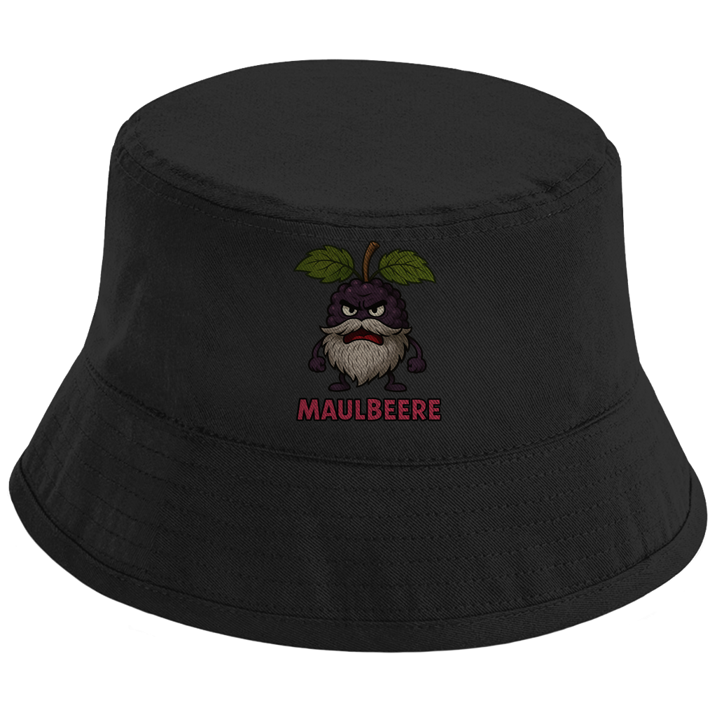 Bucket Hat Maulbeere mit Bart