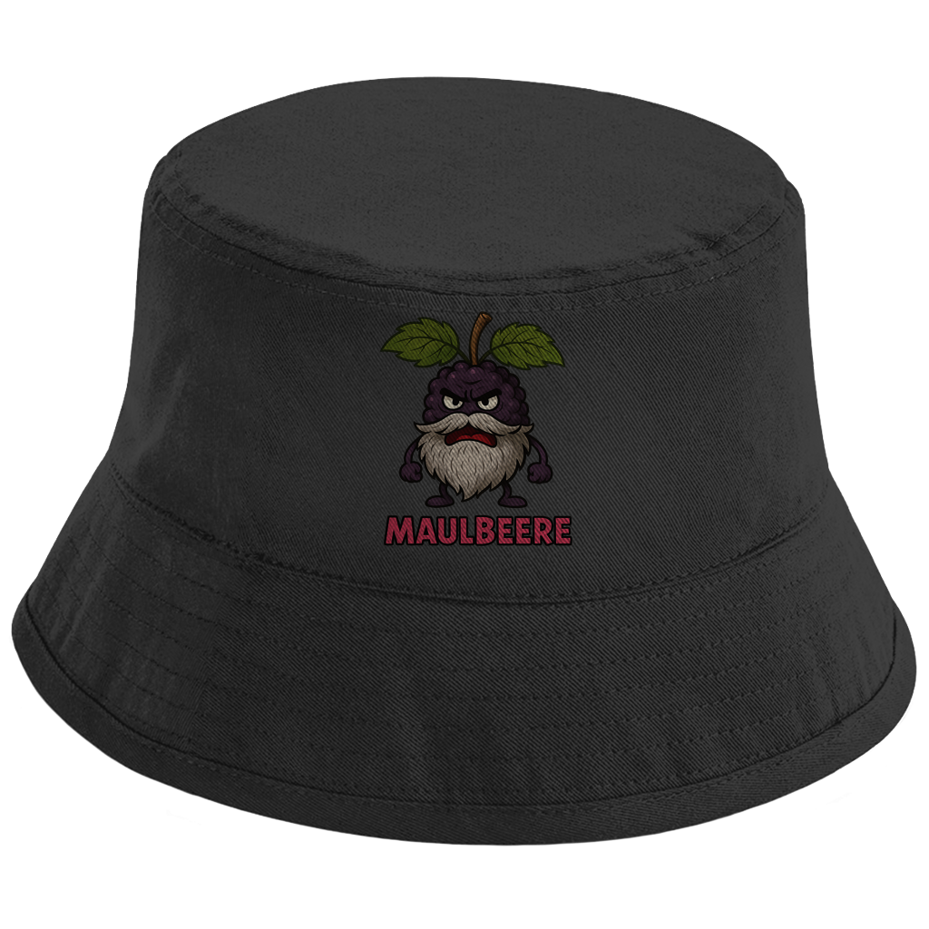 Bucket Hat Maulbeere mit Bart