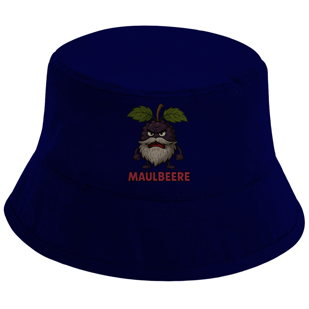 Bucket Hat Maulbeere mit Bart