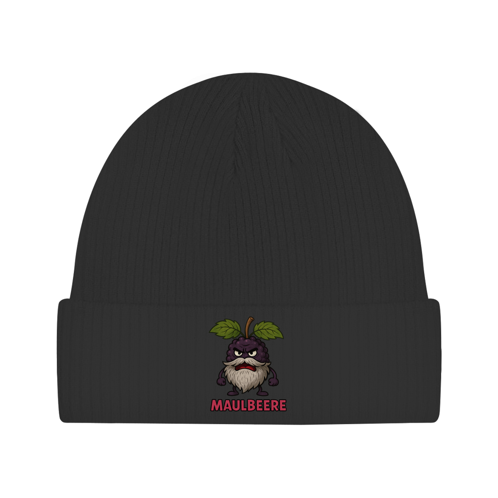 Beanie Maulbeere mit Bart