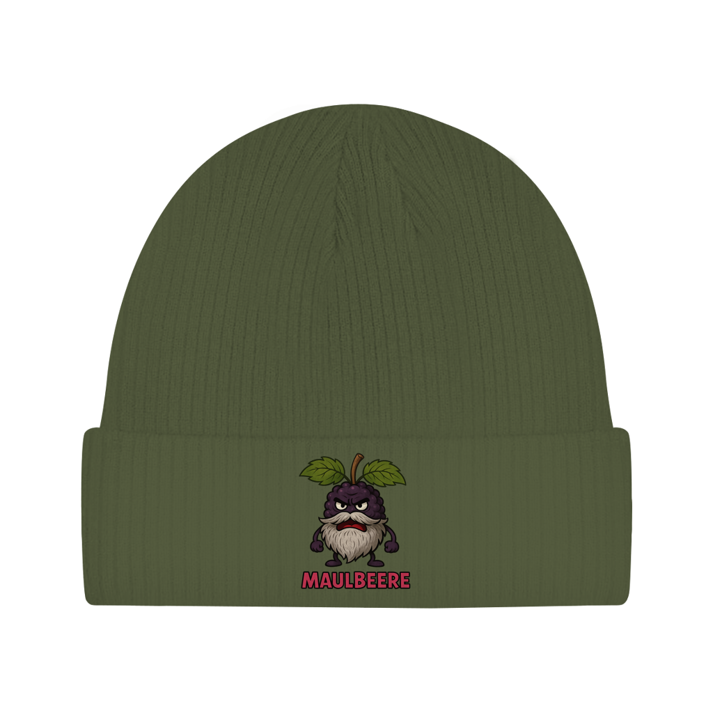 Beanie Maulbeere mit Bart