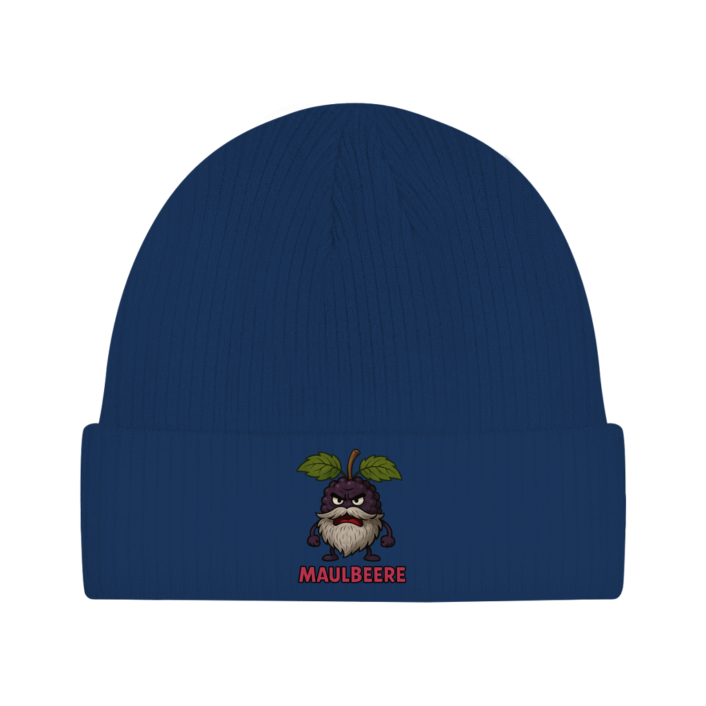 Beanie Maulbeere mit Bart
