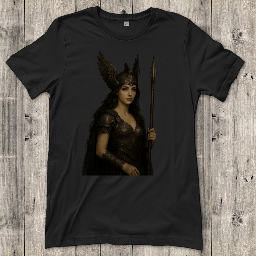 Damen T-Shirt Walküre mit Speer