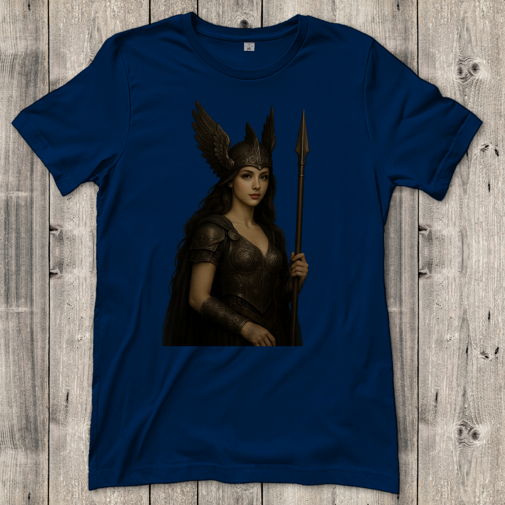Damen T-Shirt Walküre mit Speer