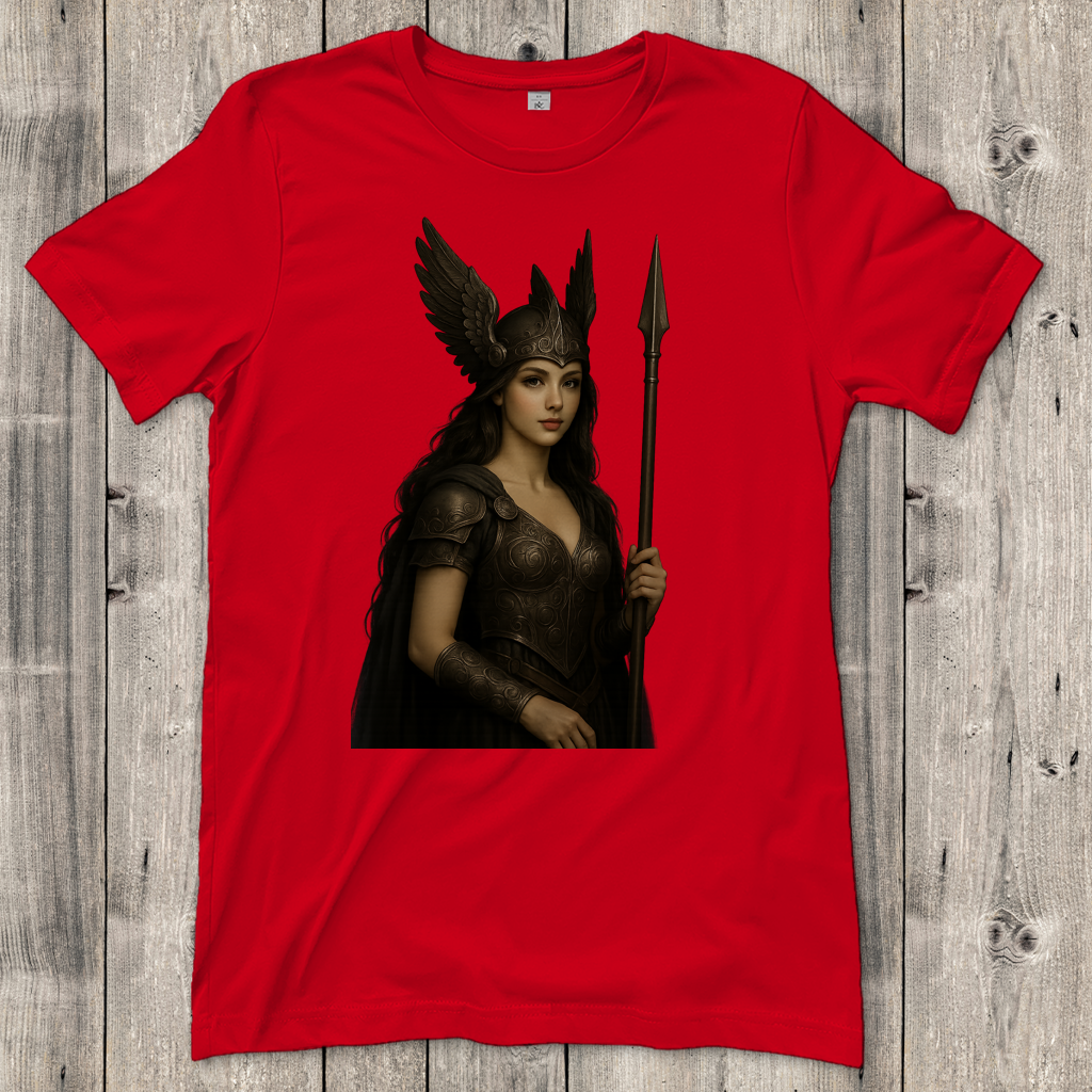 Damen T-Shirt Walküre mit Speer