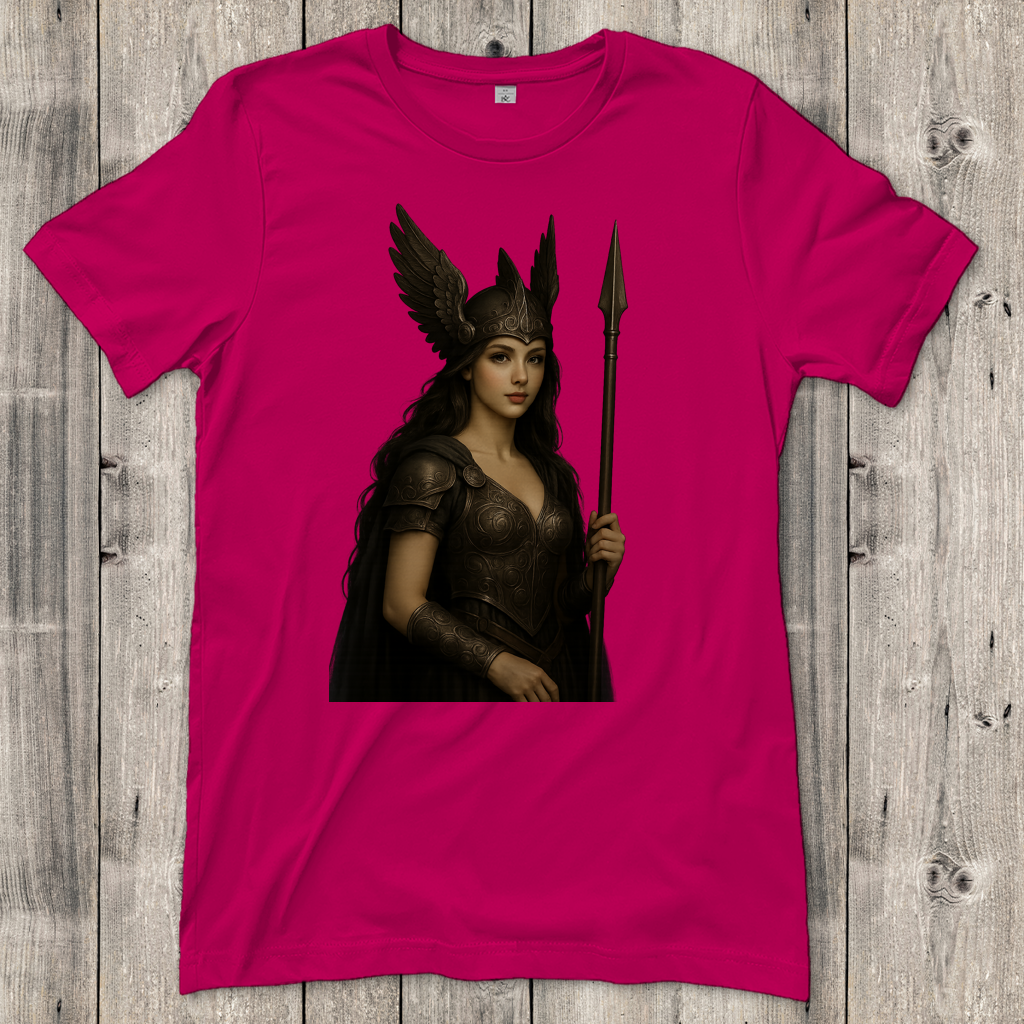 Damen T-Shirt Walküre mit Speer