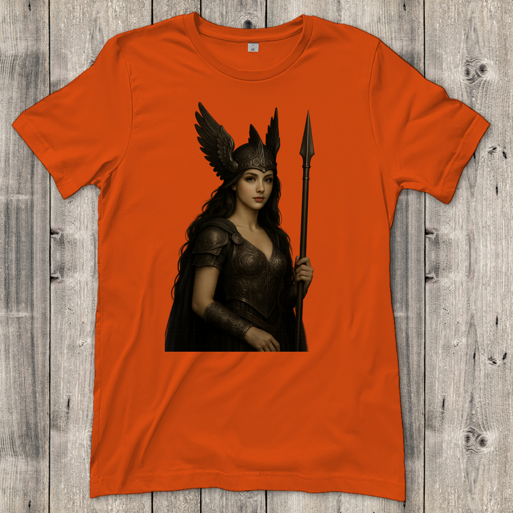 Damen T-Shirt Walküre mit Speer