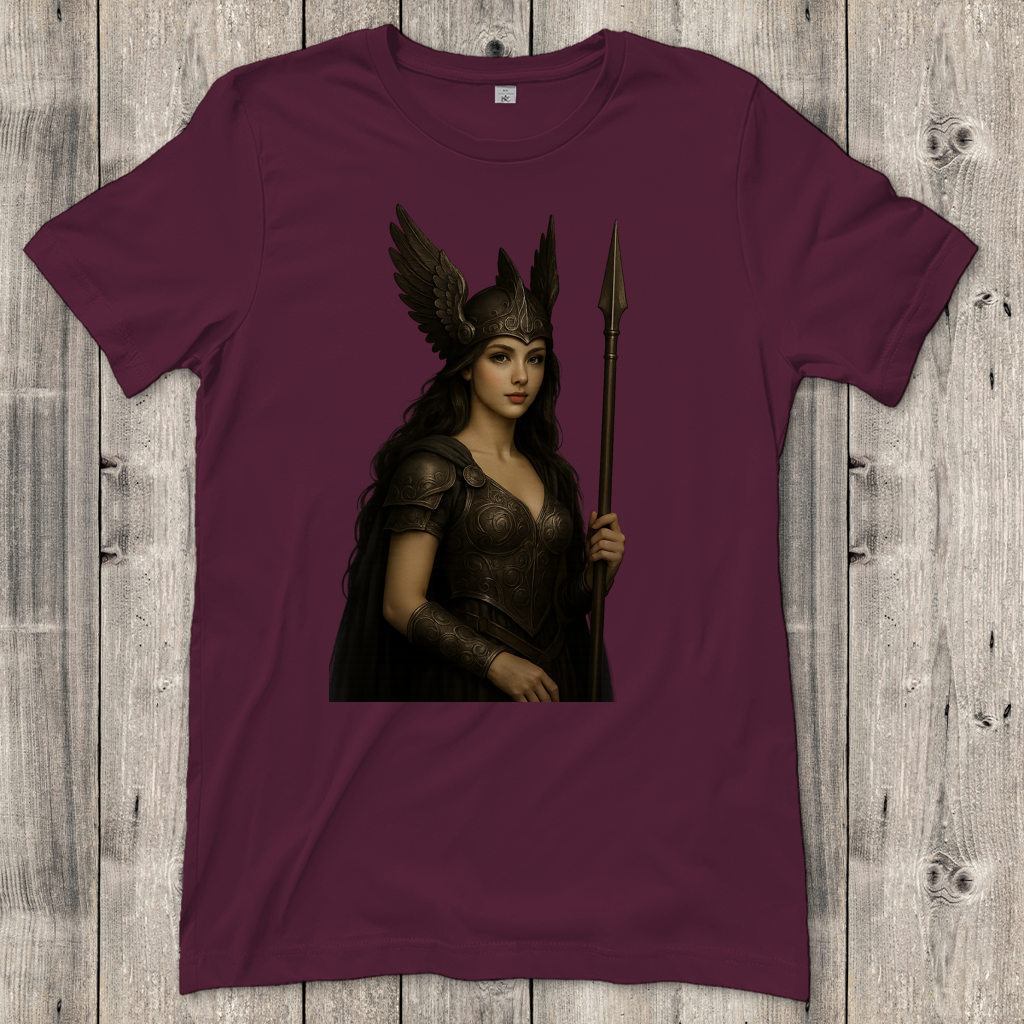 Damen T-Shirt Walküre mit Speer