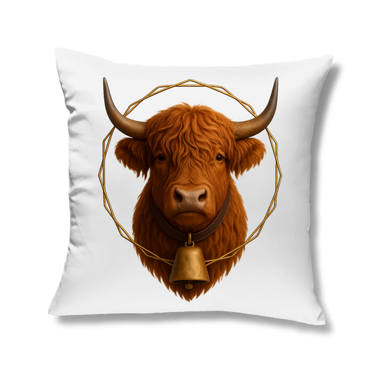 Kopfkissen Hochlandrind mit Glocke