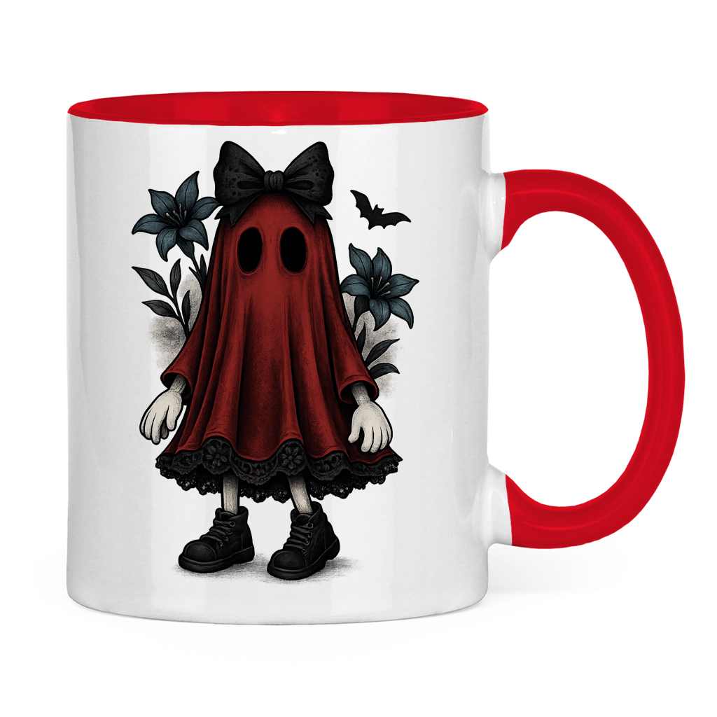 Tasse zweifarbig Red Ghost Lilli geht