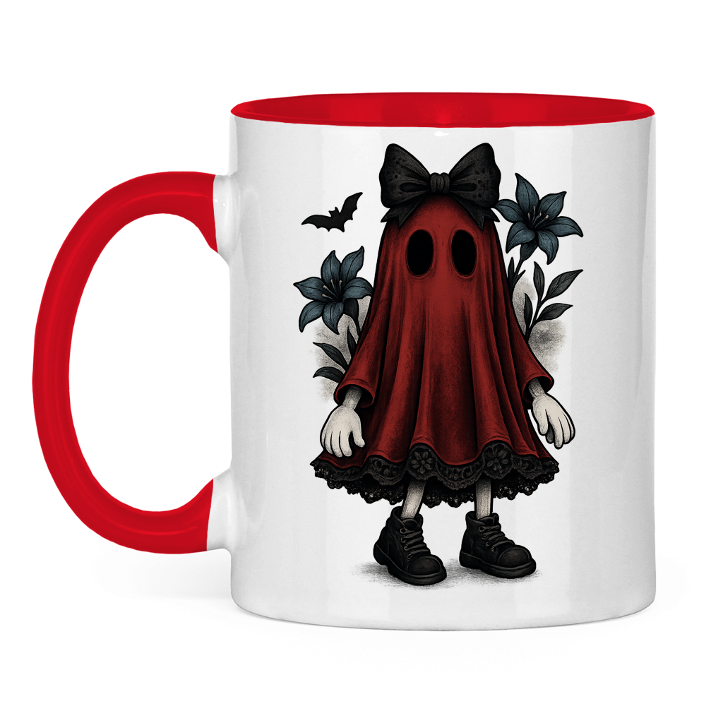 Tasse zweifarbig Red Ghost Lilli geht