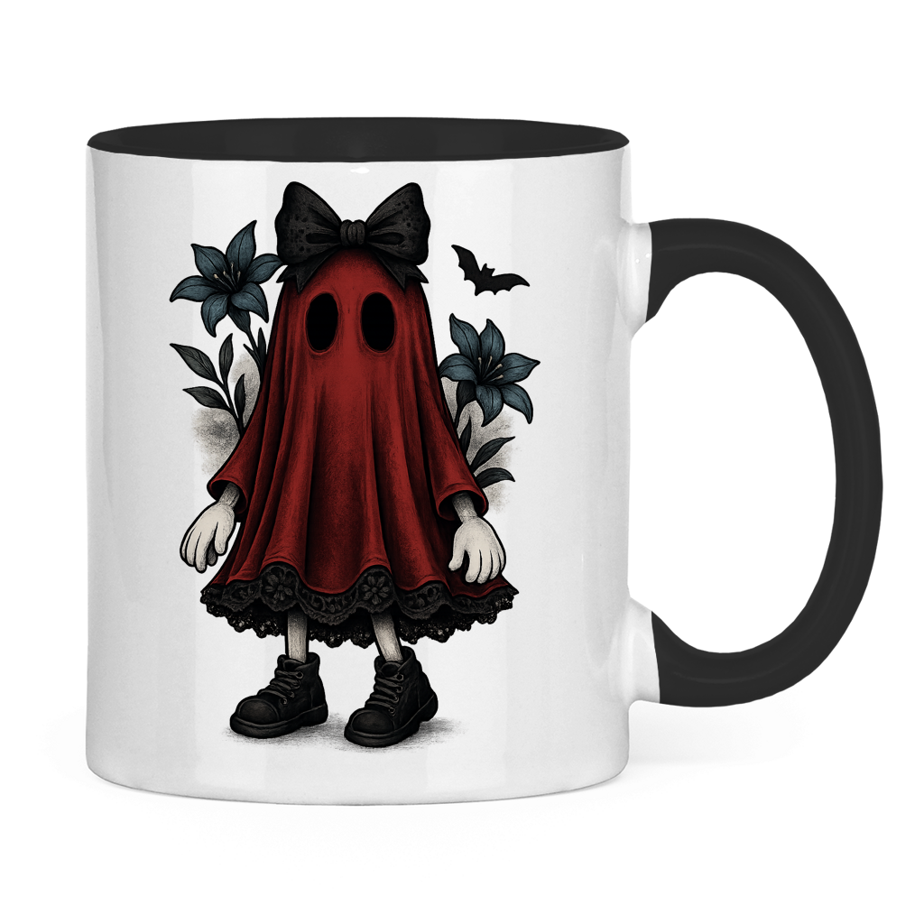 Tasse zweifarbig Red Ghost Lilli geht