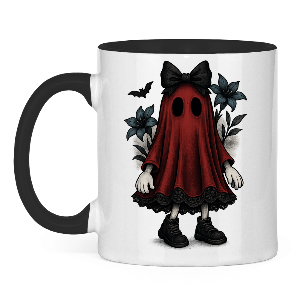 Tasse zweifarbig Red Ghost Lilli geht
