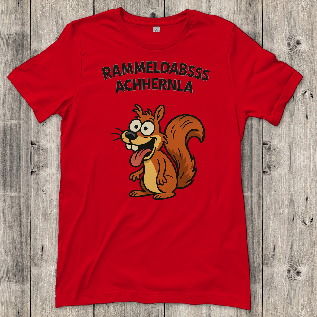 Damen T-Shirt Rammeldabsss Achhernla