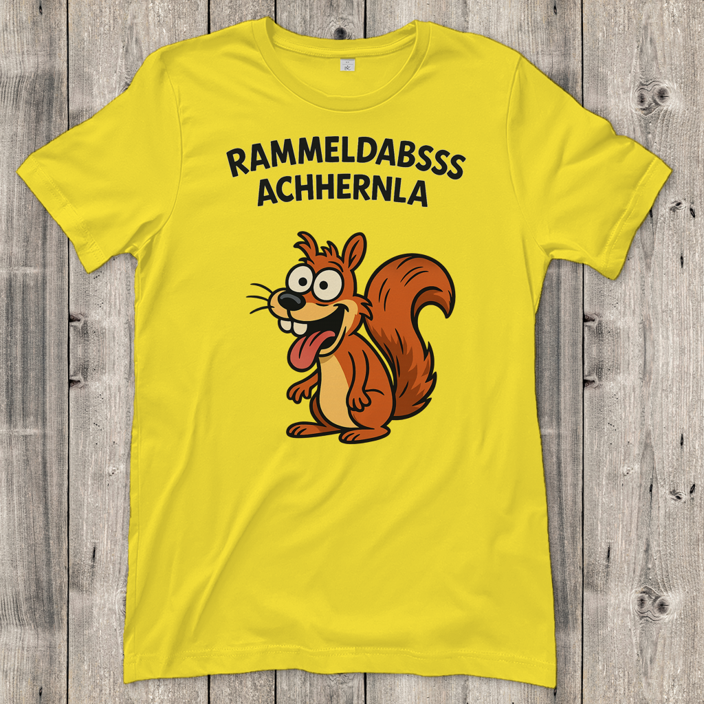 Damen T-Shirt Rammeldabsss Achhernla