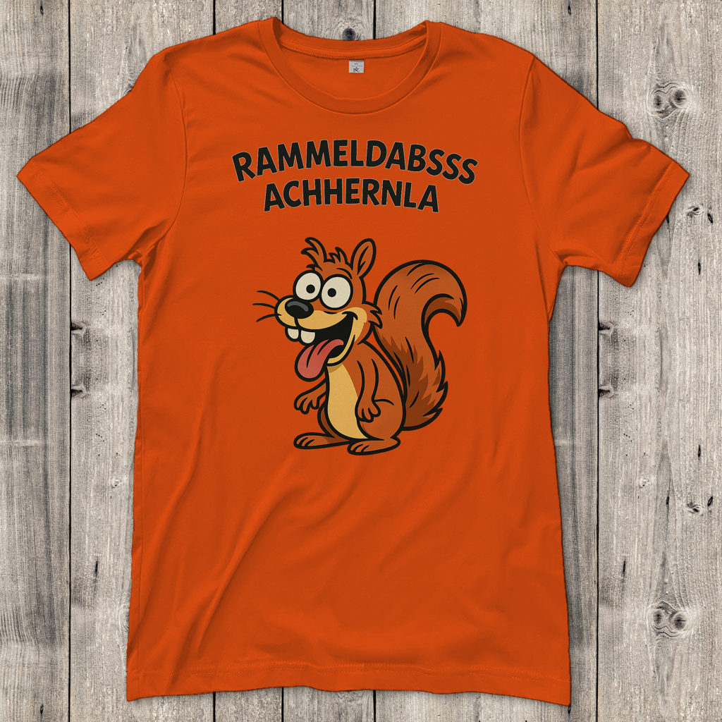 Damen T-Shirt Rammeldabsss Achhernla