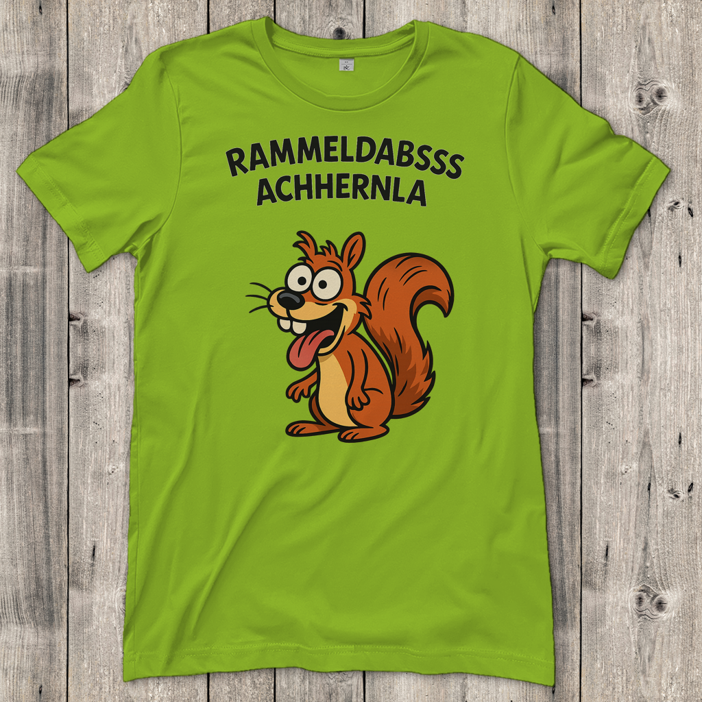 Damen T-Shirt Rammeldabsss Achhernla