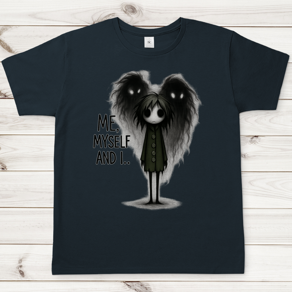 Herren T-Shirt Mann ME, MYSELF AND I