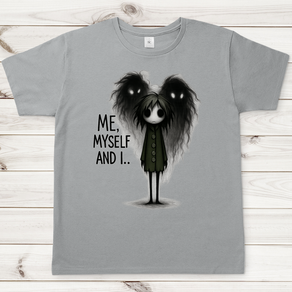 Herren T-Shirt Mann ME, MYSELF AND I