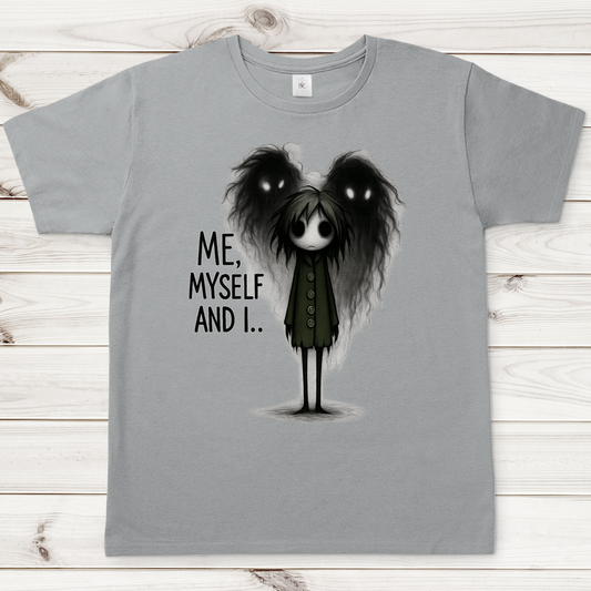 Herren T-Shirt Mann ME, MYSELF AND I