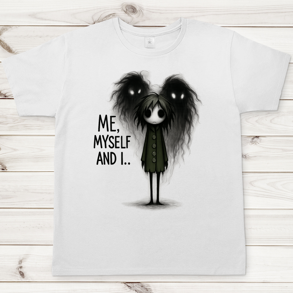 Herren T-Shirt Mann ME, MYSELF AND I