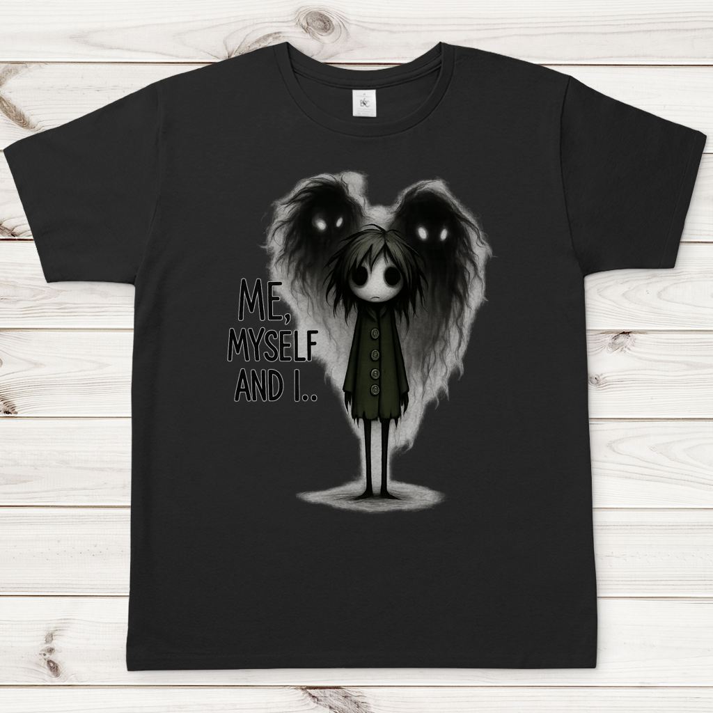 Herren T-Shirt Mann ME, MYSELF AND I
