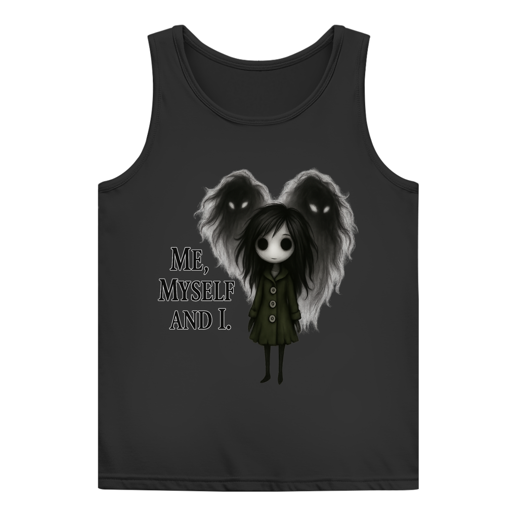 Damen Basic Tank Top Frau ME, MYSELF AND I