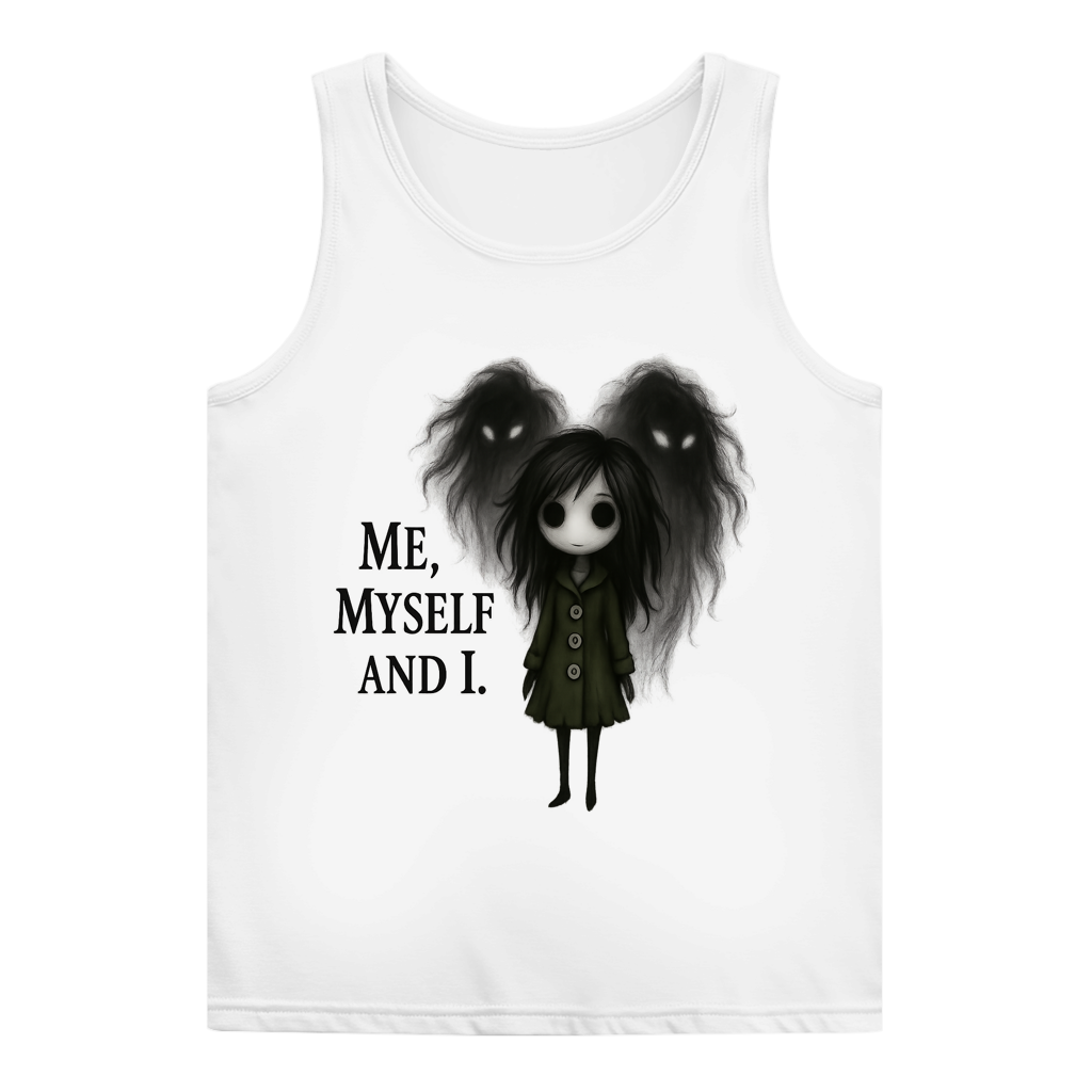 Damen Basic Tank Top Frau ME, MYSELF AND I