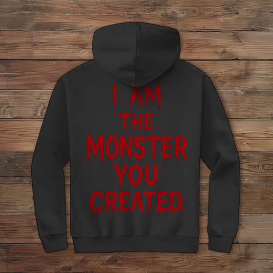 Herren Zipper Hoodie Spruch Englisch i am the Monster