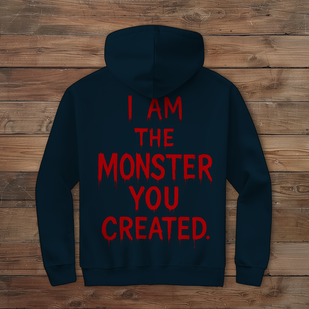 Herren Zipper Hoodie Spruch Englisch i am the Monster
