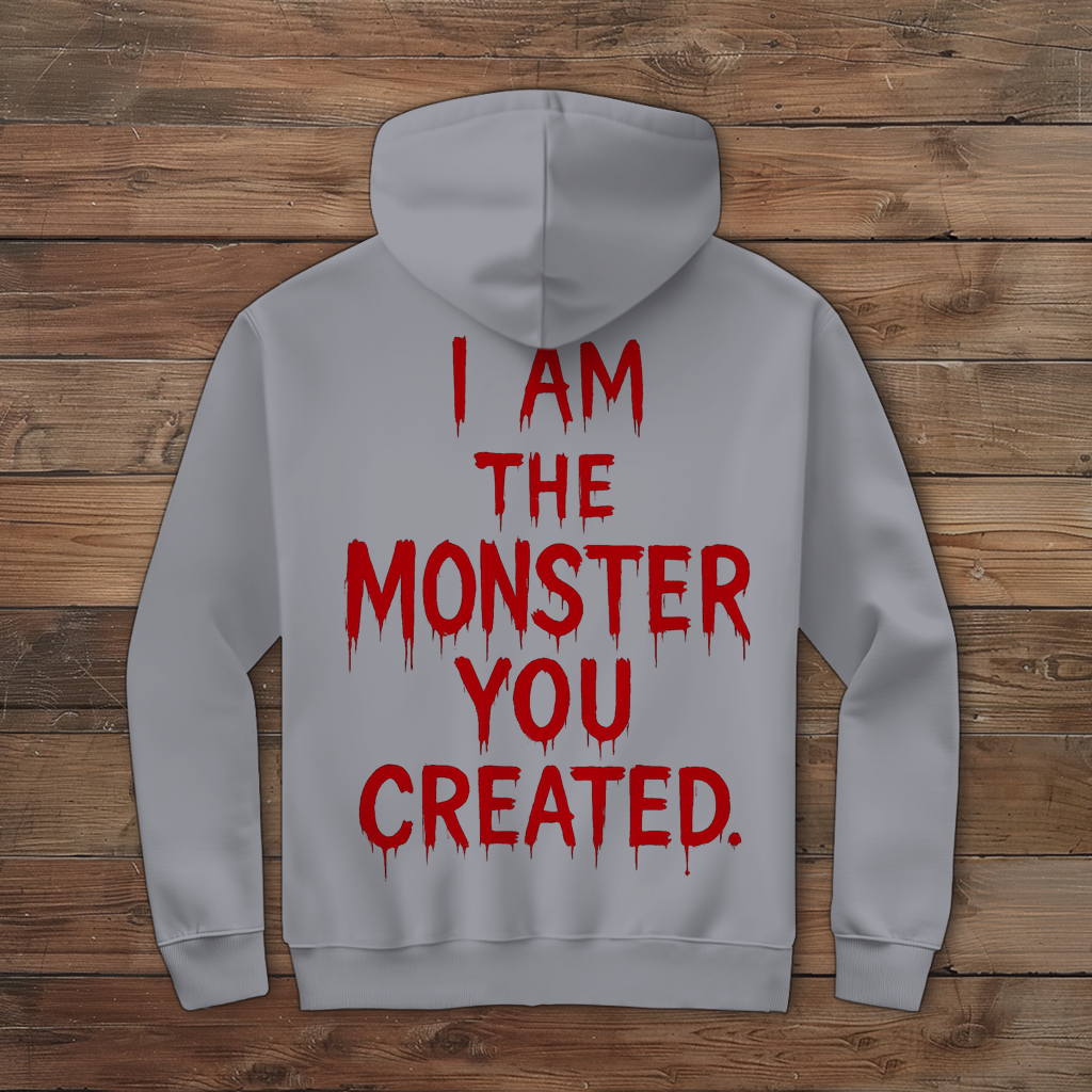 Herren Zipper Hoodie Spruch Englisch i am the Monster