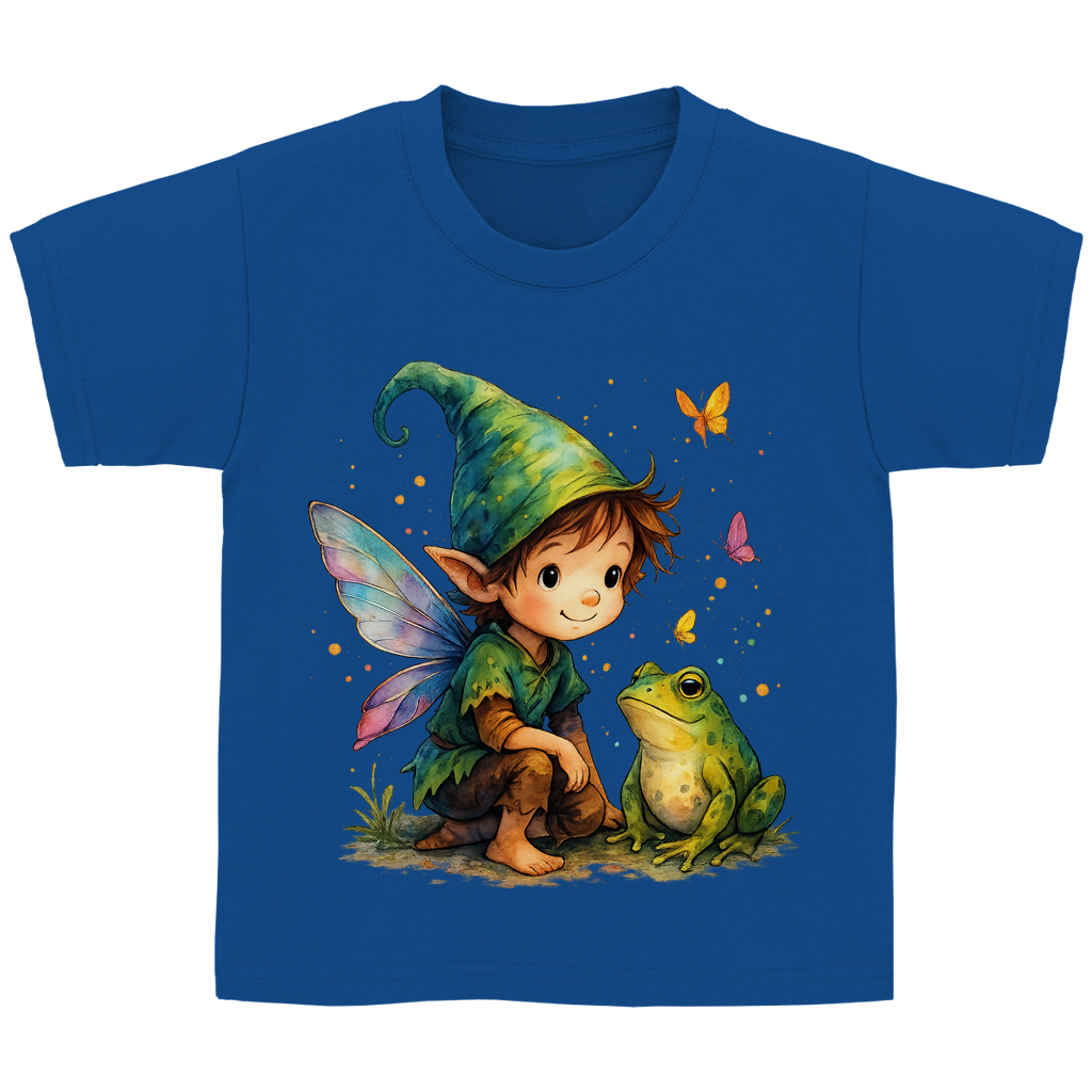 Kinder Basic T-Shirt Boy Fee mit Frosch