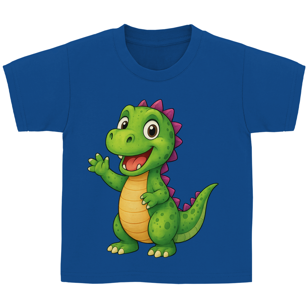 Kinder Basic T-Shirt Kinder Dino grün