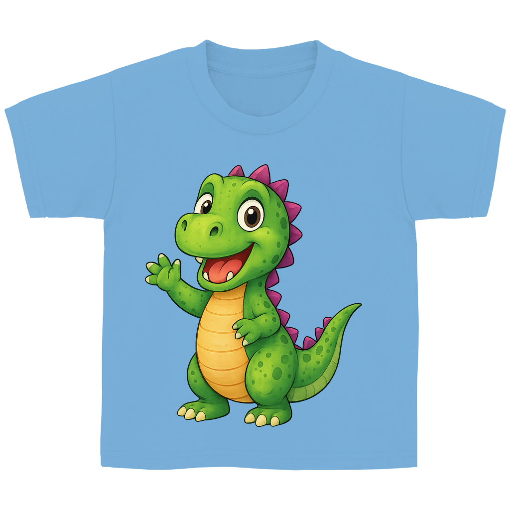 Kinder Basic T-Shirt Kinder Dino grün