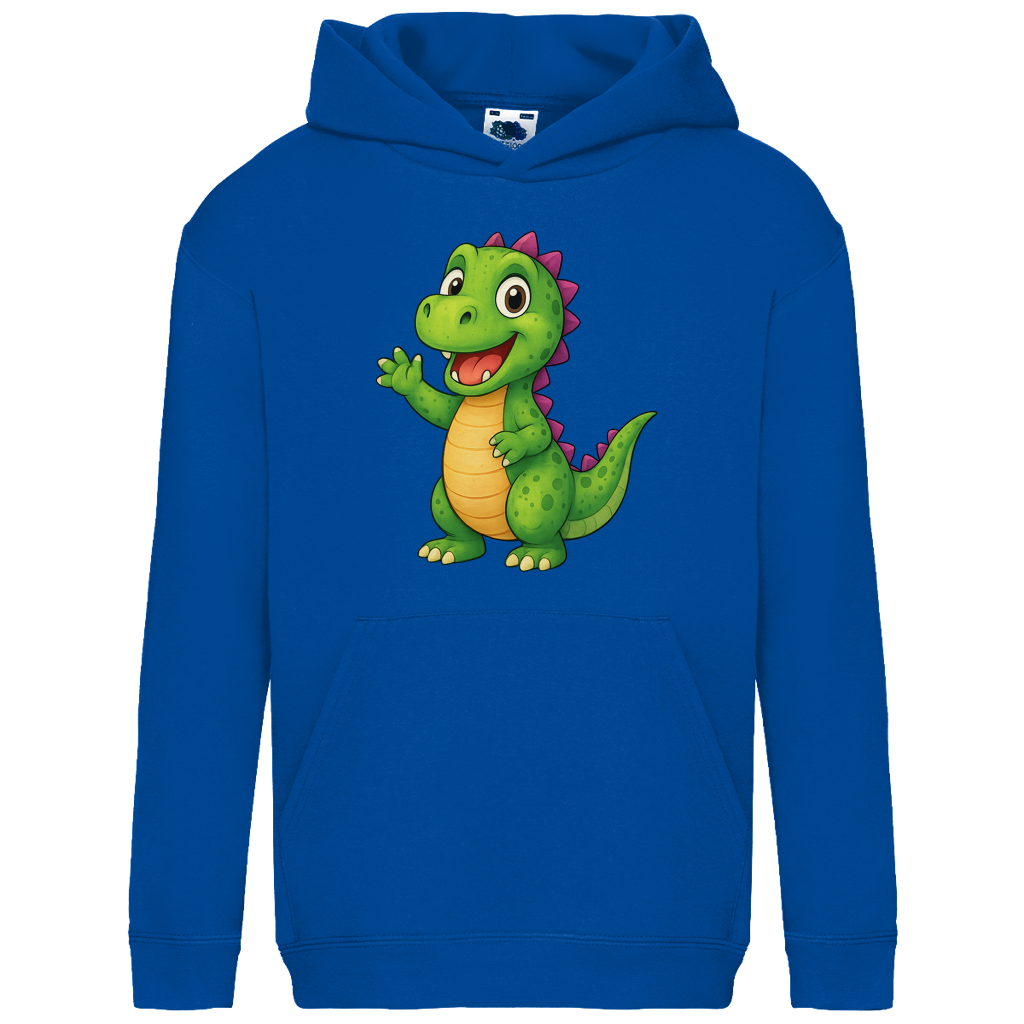 Kids Basic Hoodie Kinder Dino grün