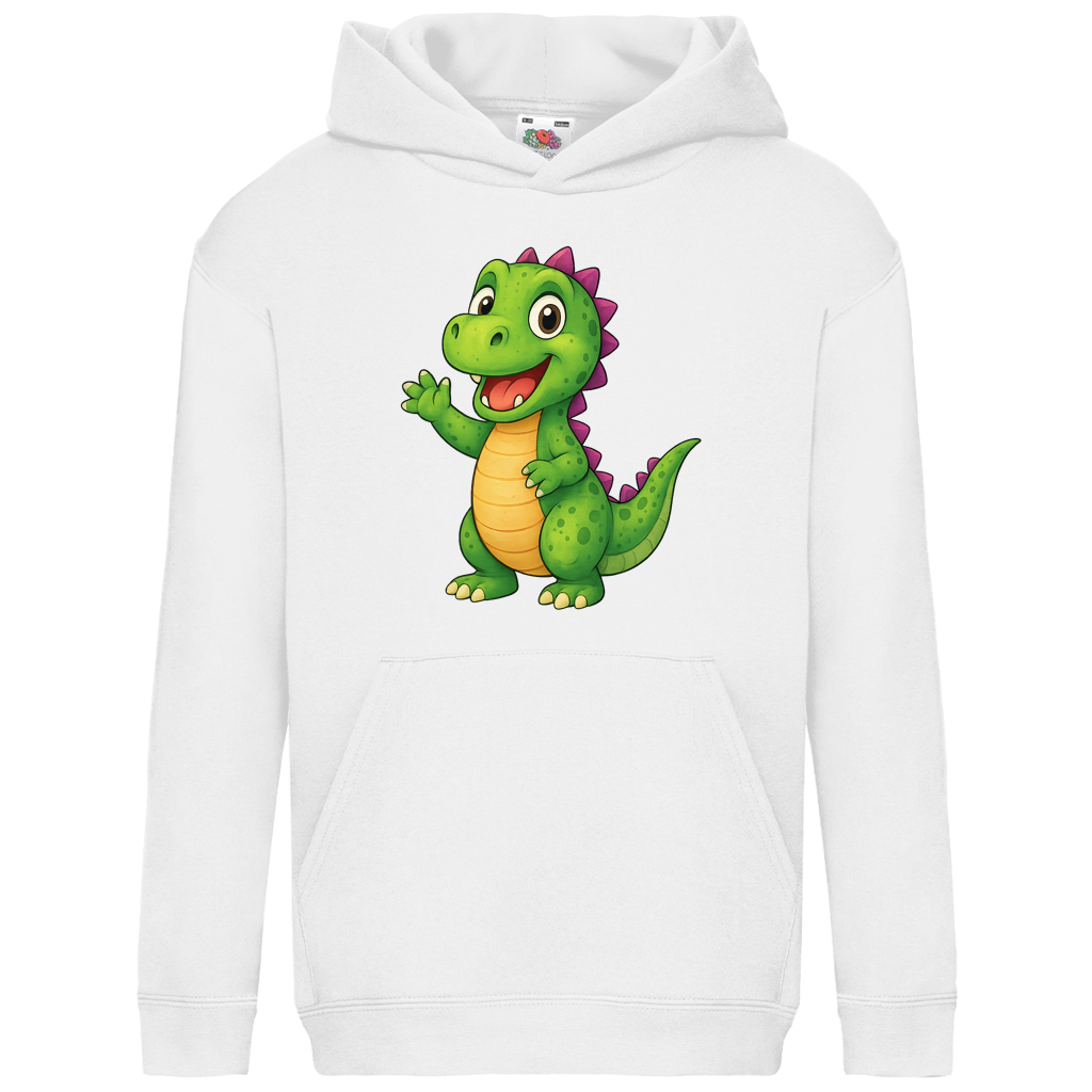 Kids Basic Hoodie Kinder Dino grün