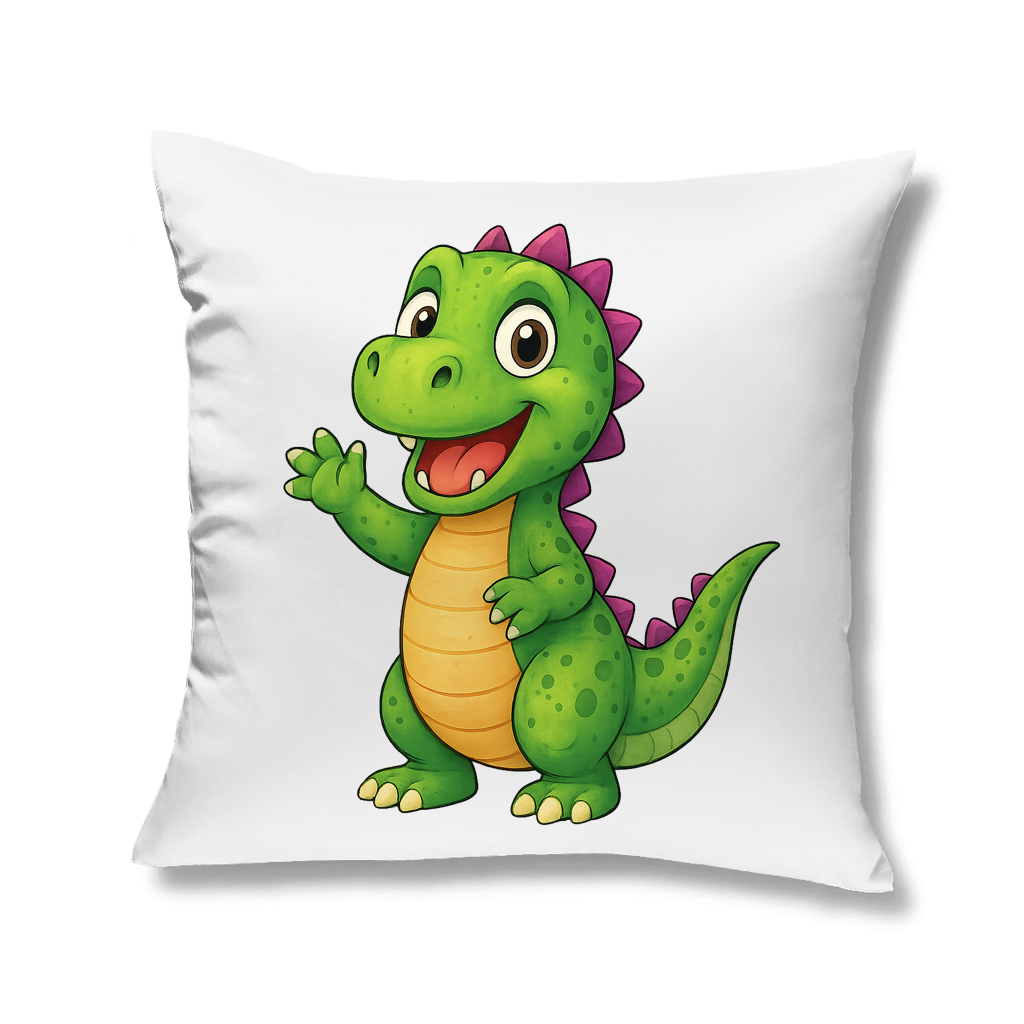 Kopfkissen Kinder Dino grün