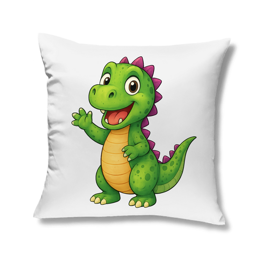 Kopfkissen Kinder Dino grün