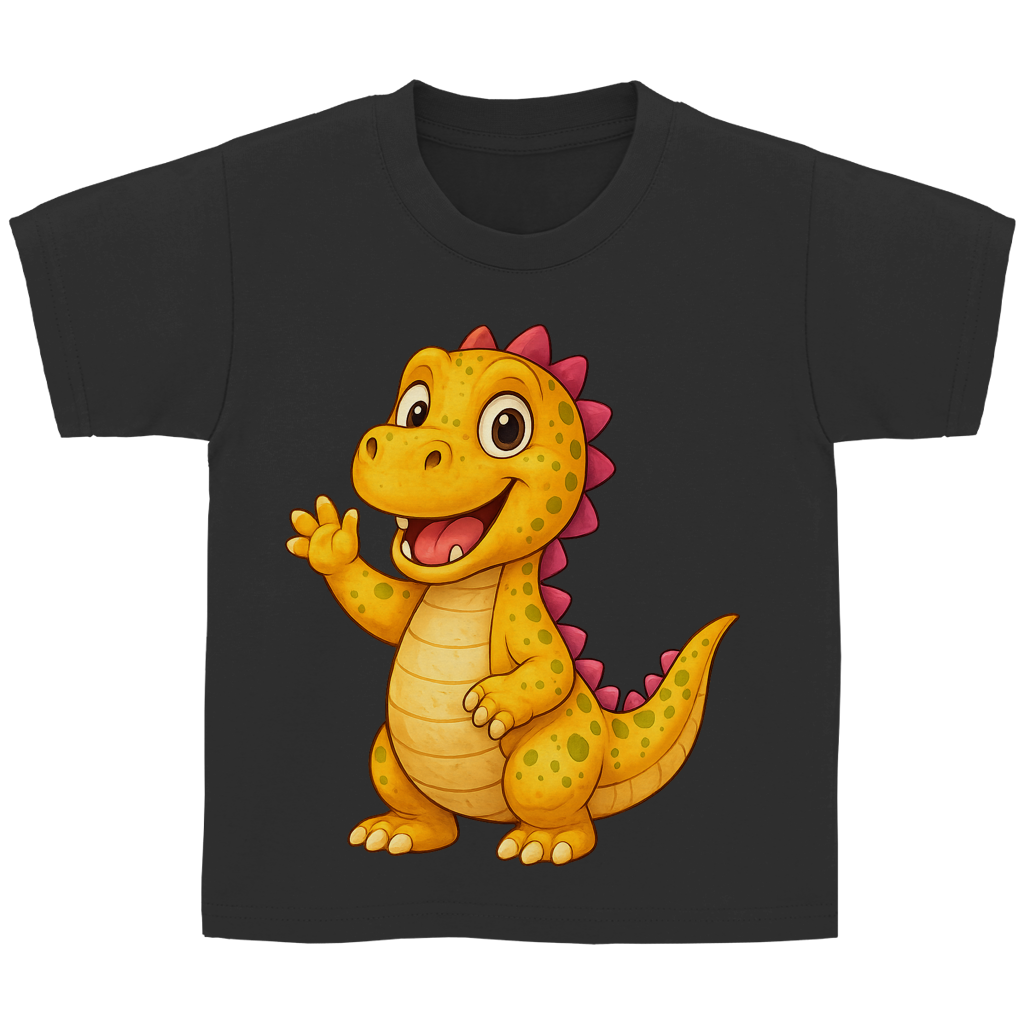 Kinder Basic T-Shirt Kinder Dino orange